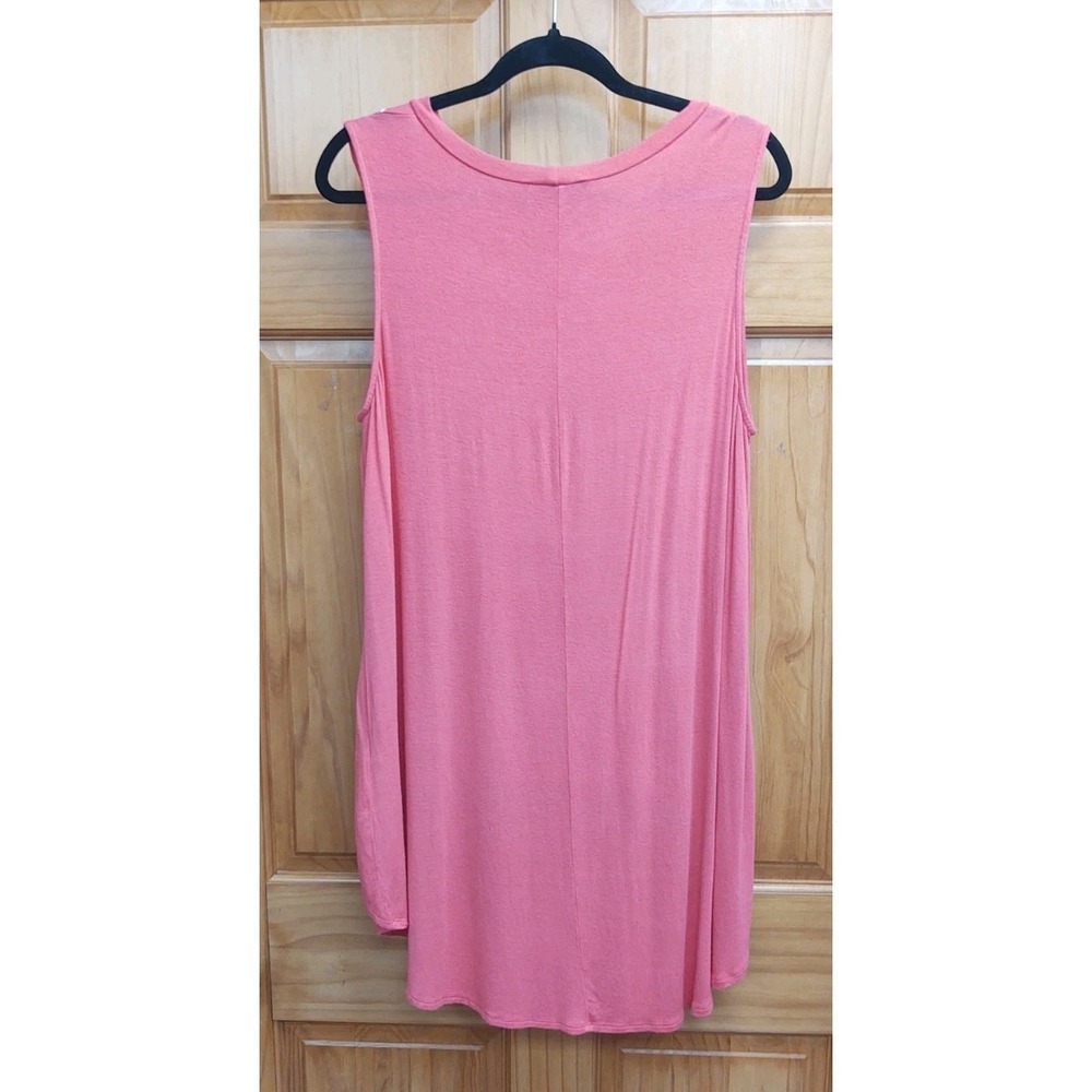 B.L.U.E. Coral Size XL Pull Over Sleeveless T Shirt Rhinestones Embellishment - Picture 5 of 7